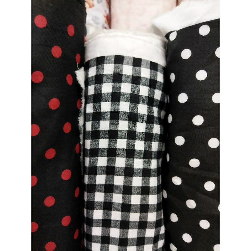 Kain/Bahan katun jepang tokai senko motif//Kain katun jepang motif kotak-kotak//Bahan katun jepang p