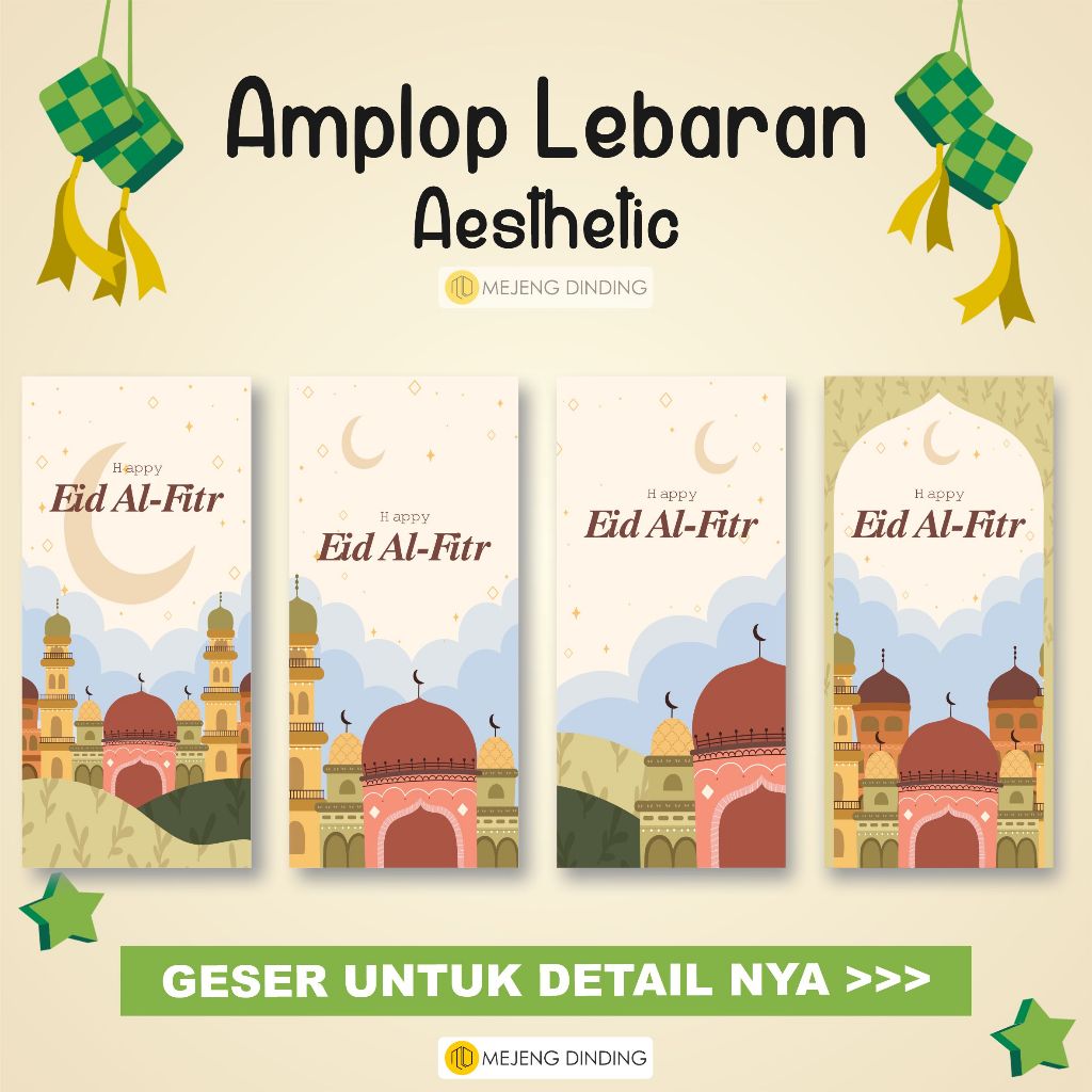 

AMPLOP LEBARAN AESTHETIC ISI 10 PCS / AMPLOP ANGPAO LEBARAN IDUL FITRI 2023 BESAR ISLAMI / EID MUBARAK / AMPLOP LEBARAN / AMPLOP IDUL FITRI GLOSSY TEBAL / EID ENVELOPE / AMPLOP ESTETIK 2023 / IDUL FITRI CUTE RUSTIC TERBARU / MARHABAN YA RAMADHAN 1