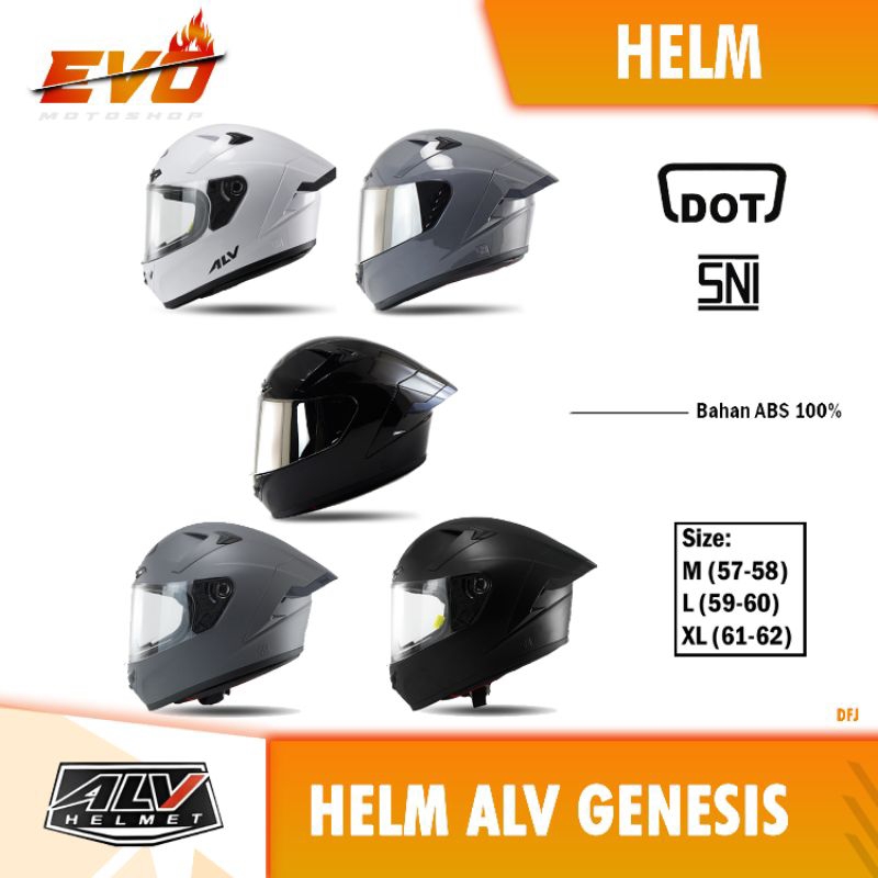 Helm ALV GENESIS Solid Full Face