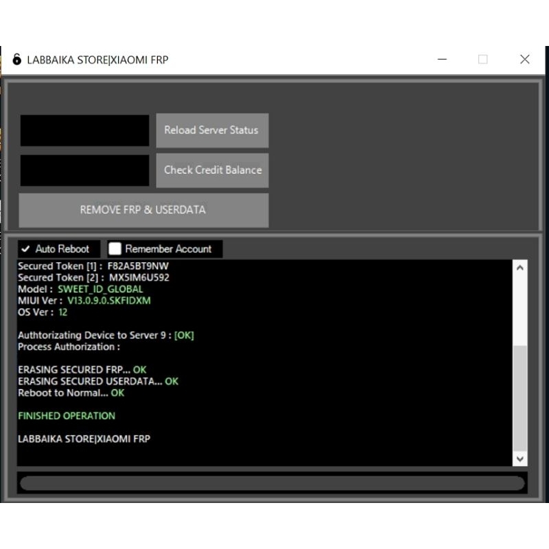 LABBAIKA STORE  XIAOMI FRP TOOL