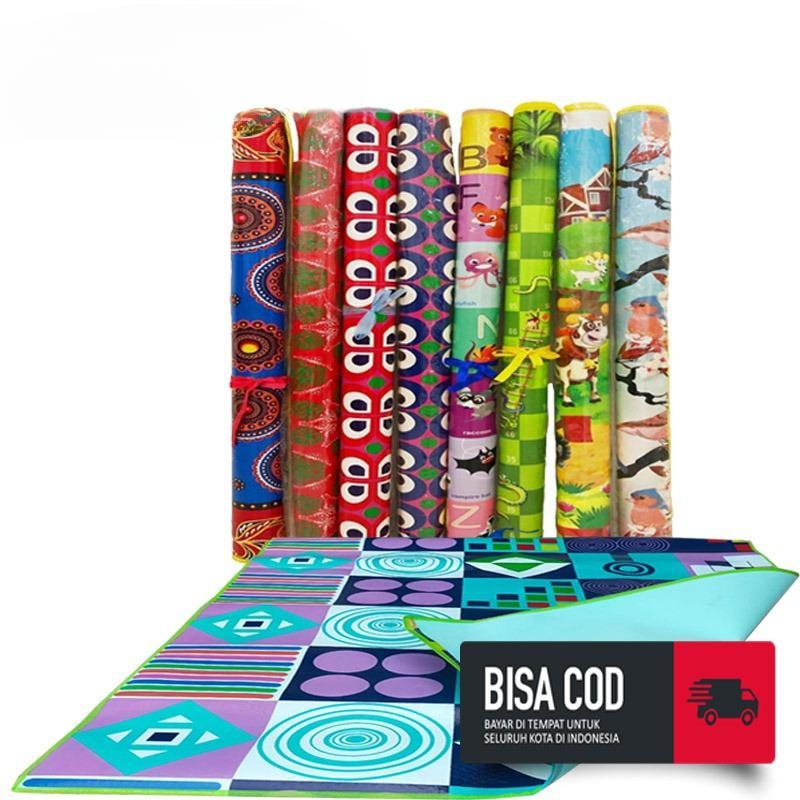 [blisaja store] TIKAR GAMBAR / KARPET / TIKER SPON KARAKTER UKURAN 140x120 SUPER | tikar piknik Alas