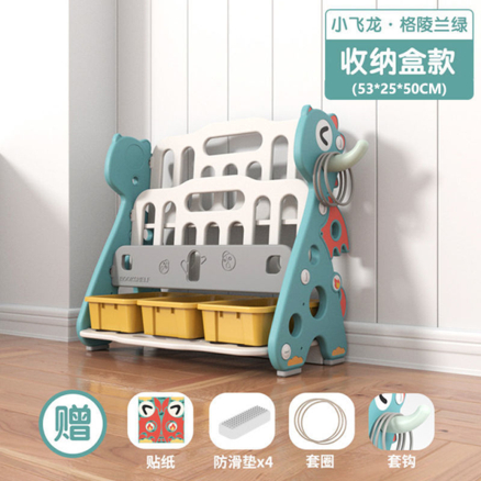 RAK BUKU DRAGON BOOKSHELF 3 SUSUN DENGAN 3 LACI UNTUK MENYIMPAN MAINAN ANAK ANAK/LITTLE DRAGON BOOKS