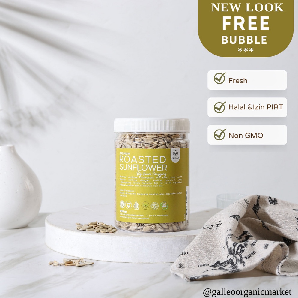 

NEW Sunflower Roasted Biji Kuaci Panggang Galleri Organik