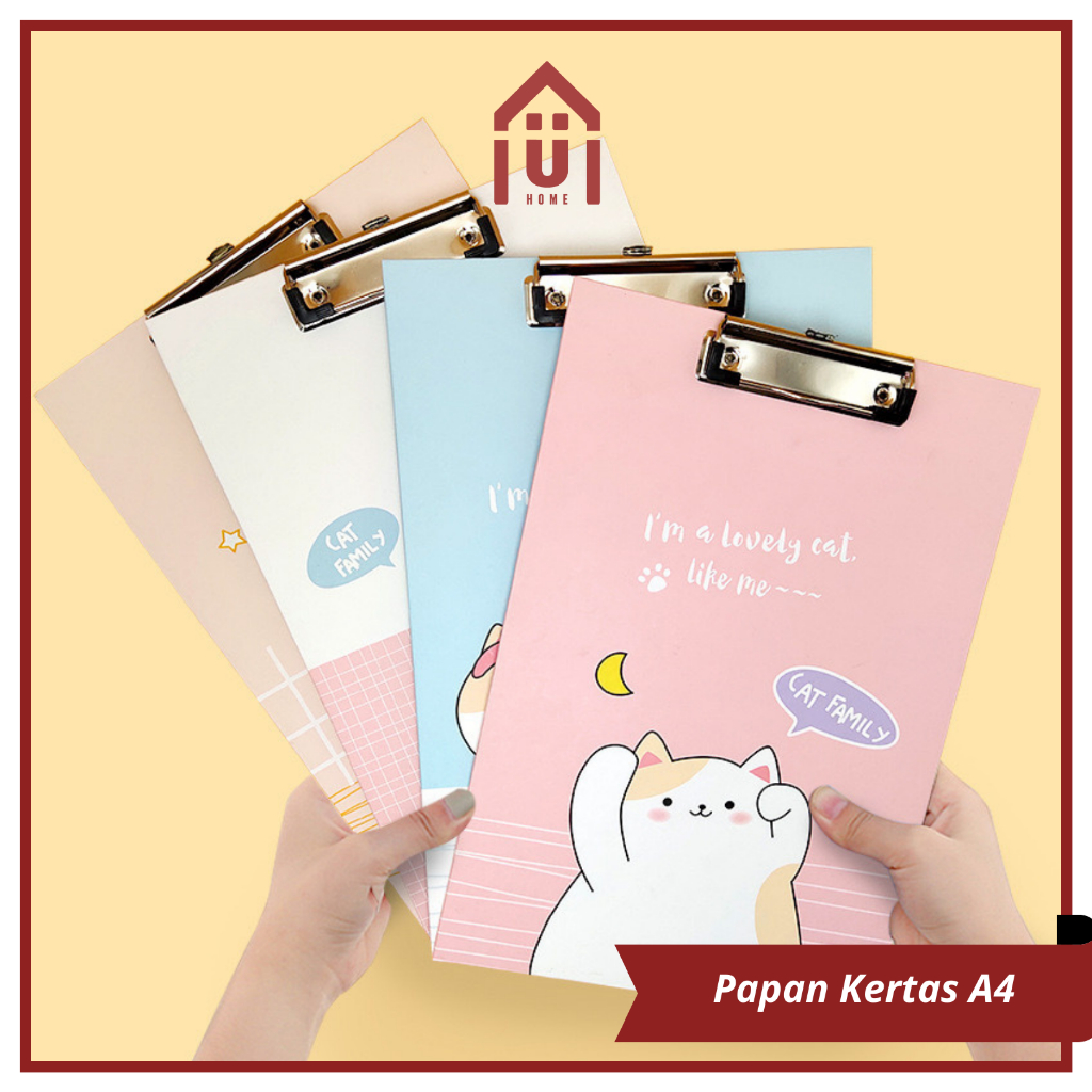 

UNISO - PAPAN KERTAS A4 CLIPBOARD MOTIF KARAKTER LUCU PAPAN JALAN UNIK ALAS KERTAS UJIAN