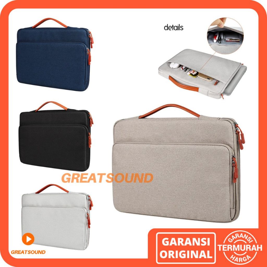 Tas Laptop Jinjing Premium  14 15 inch Tas Laptop Waterproof Tas Laptop Anti Air