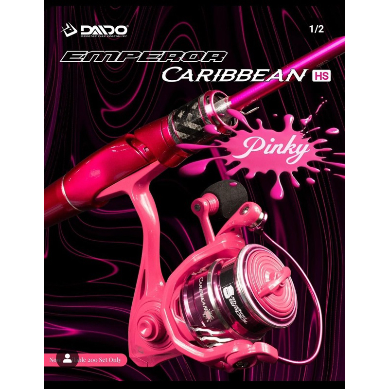 JORAN SET DAIDO EMPEROR PRO PINKY DAN REEL CARIBBEAN HS ( VALENTINE SERIES )