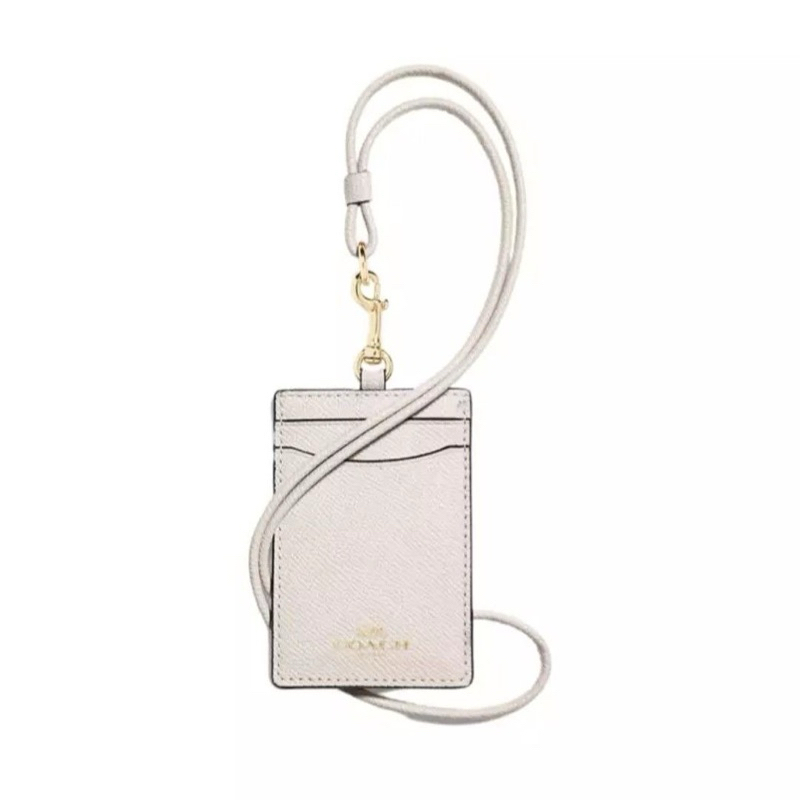 

Coach Lanyard Original White Chalk with Gold Hardware