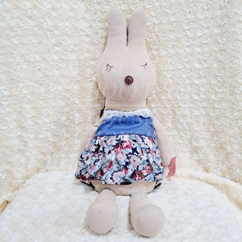 Ransel Bunny Metoo Rok Bunga Navy Tas Boneka Kelinci Metoo Girl Coklat