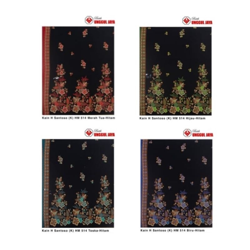 KAIN BATIK UNGGUL JAYA HITAM MANIS 514// UNGGUL JAYA PRIMISIMA