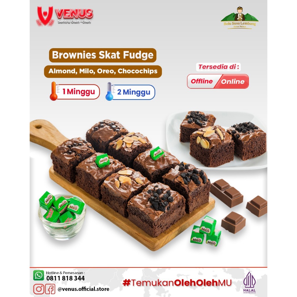 

GR Brownies Skat Fudge Premium Lembang