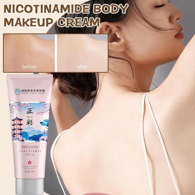 Zencolor Whitening Body Cream Pemutih Kulit Badan Cream Hand body Pemutih kulit Niacinamide Pemutih 