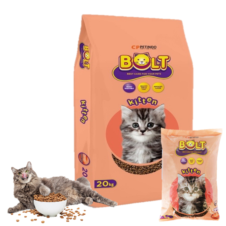 Bolt Kitten Salmon 500gr 1 PACK Makanan Anak Kucing Kitten Pakan BOLT KITTEN