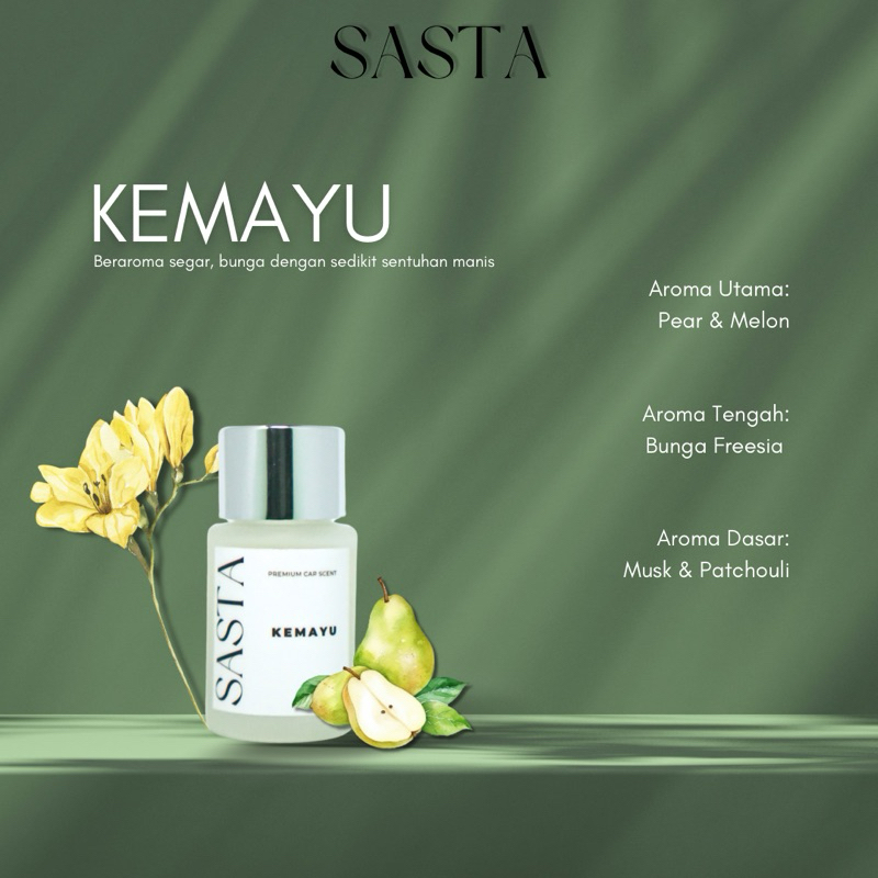 Sasta parfum mobil aroma Kemayu| pengharum mobil | parfum mobil capit | aroma terapi | car diffuser
