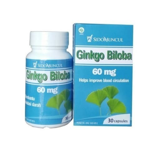 SIDOMUNCUL HERBAL GINKGO BILOBA 30 KAPSUL