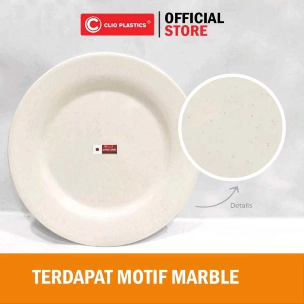 PIRING CEPER ITALIA - Piring saji - piring makanan - piring white - piring plastik - piring besar - 