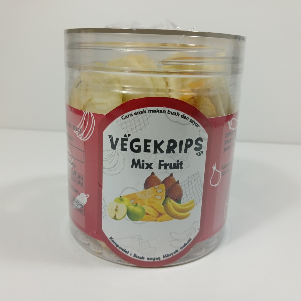 

Keripik Buah mix 500 mL Vegekrips