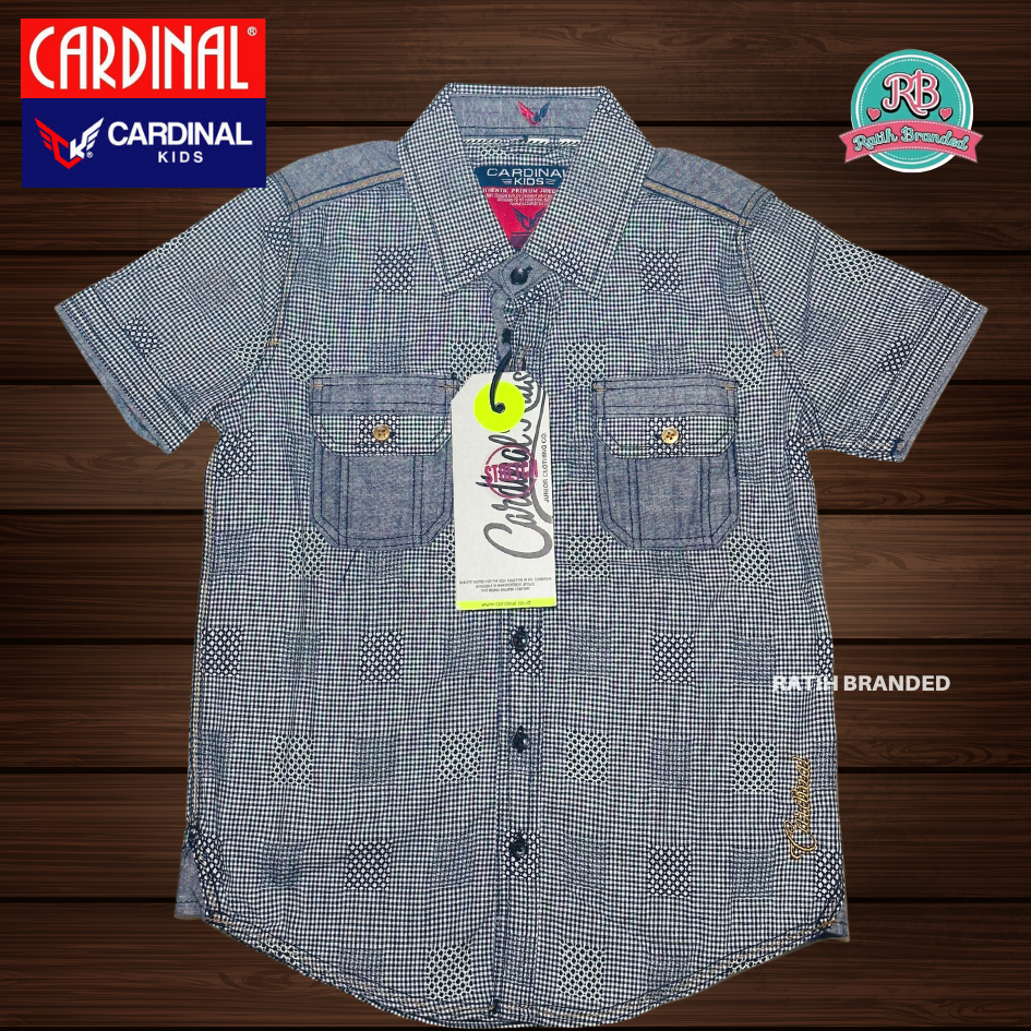 Kemeja Cardinal Kids branded original full hangtag