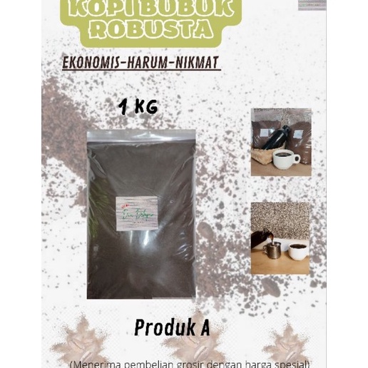 

PRODUK AKOPI BUBUK ROBUSTA 1 KG EKONOMIS HARUM NIKMAT