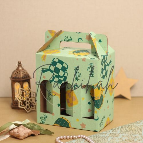 

10 Pcs Kardus Die Cut Jinjing Botol 250 ml Lebaran 1 uk 16.8 x 5.5 x 18 cm