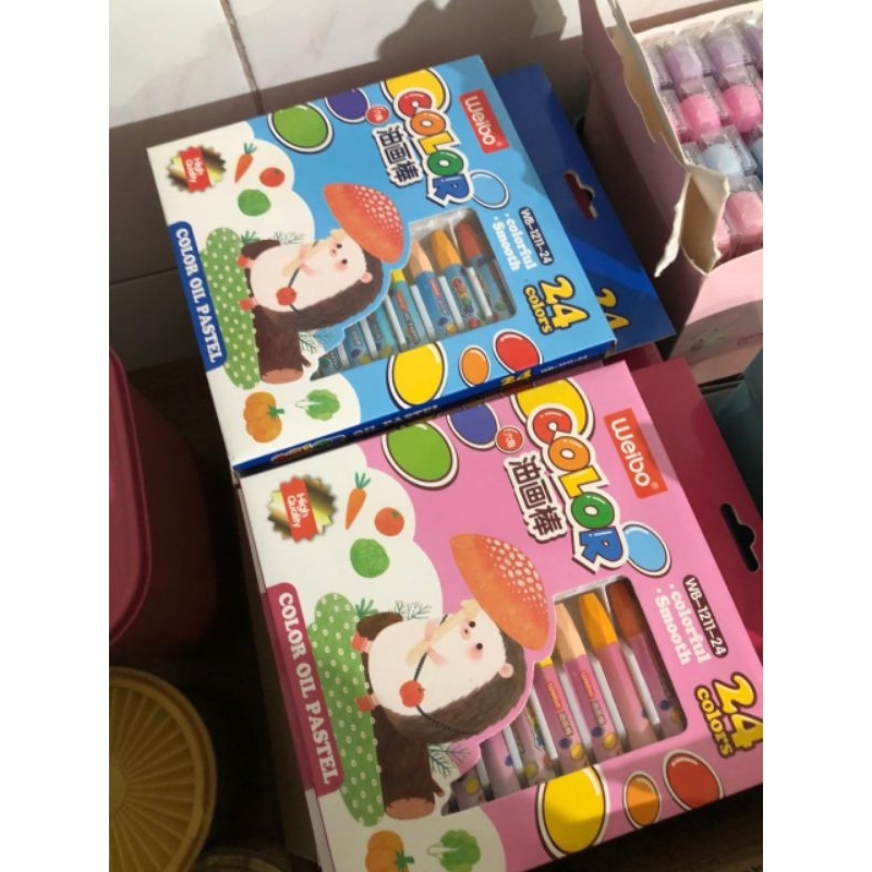 

crayon krayon oil pastel krayon minyak untuk anak-anak 24 warna