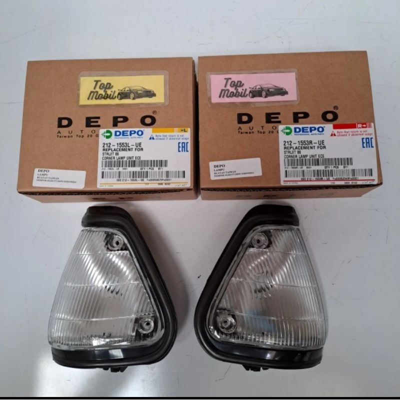 Lampu sen depan Starlet kotak 84-86 1984-1986 212-1553 DEPO harga per 1 pcs