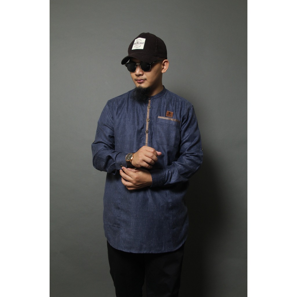 Kurta Mewah Manset Kurta Jumbo Baju Muslim Pria Oversized