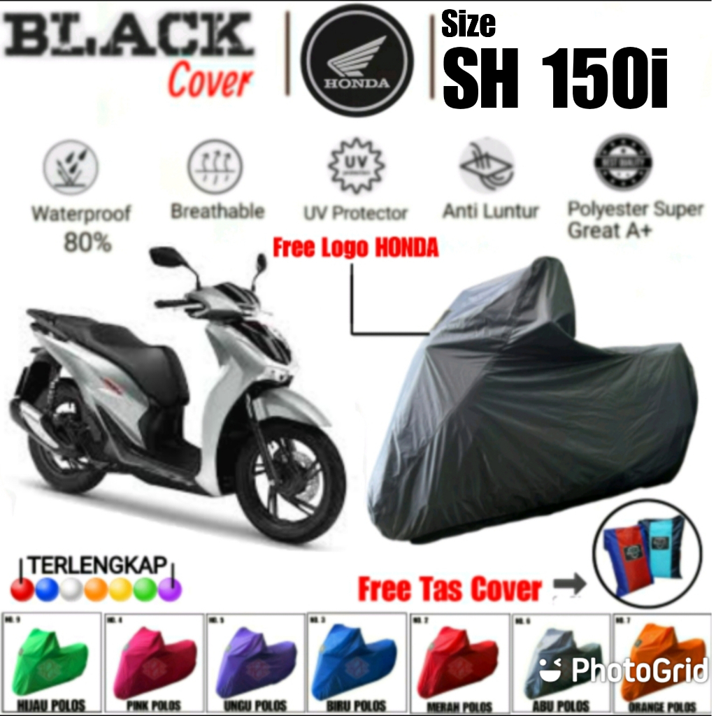 Cover Motor SH 150i, Selimut Motor SH 150i, Sarung Motor SH 150i, Body Cover Motor SH 150i Polyester