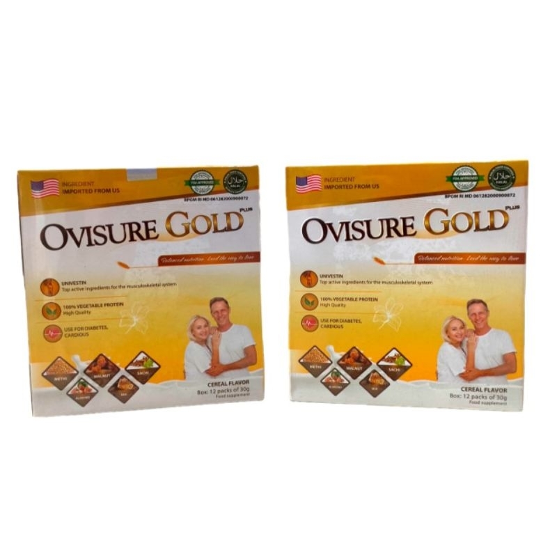 

OVISURE GOLD SUSU TULANG SENDI DAN NYERI OTOT|ORIGINAL USA|BPOM|PAKET 2BOX