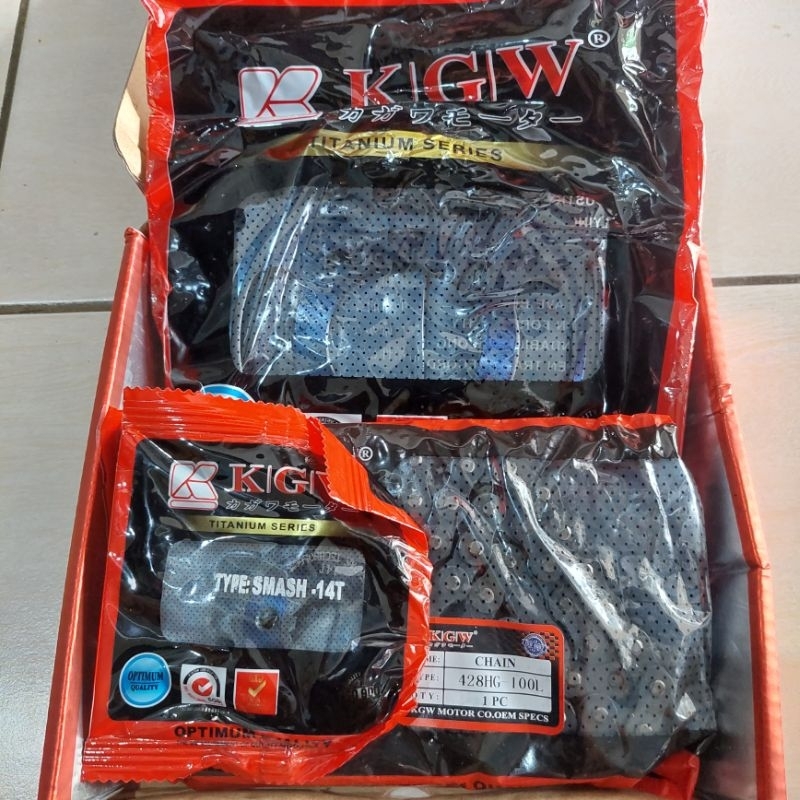 Gear Set Gear Paket Smash New  Shogun 125 Kgw