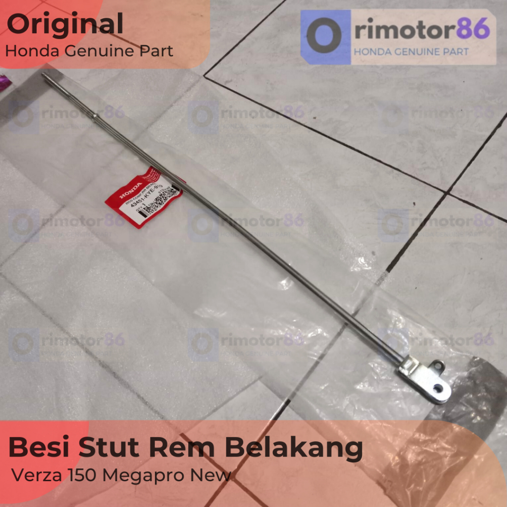 Besi Stut Rem Belakang Verza 150 Megapro New Kawat Tarikan Rem Belakang Megapro Rod Comp Brake 43451