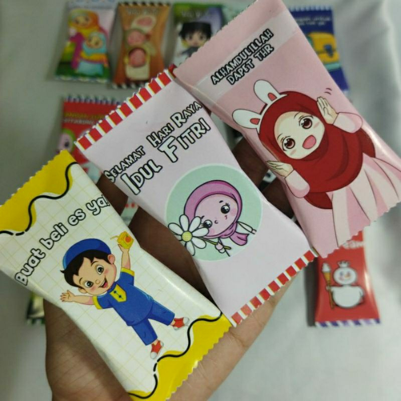 

(ISI 10 PCS) Amplop Lebaran Model Permen Siap Pakai Angpao Uang THR Idul Fitri Parsel Snack Hari Raya |ANN