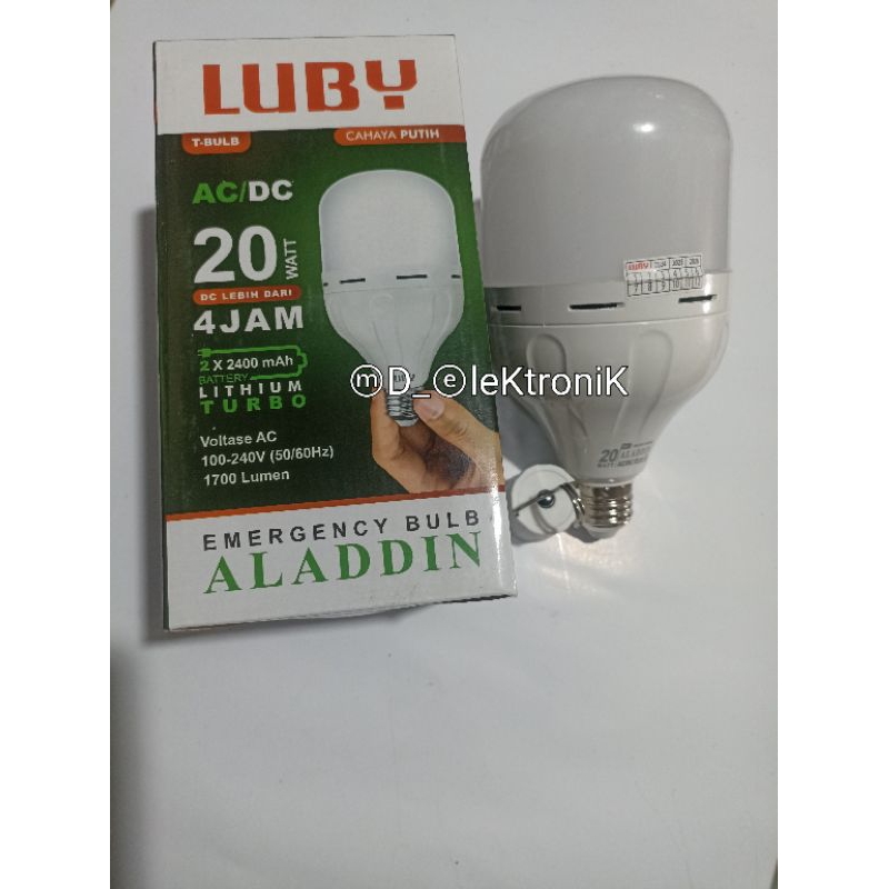 Lampu LED Emergency Luby aladin 20 watt