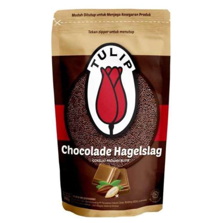 

BEST SELLER TULIP COKELAT MESES CHOCOLADE HAGELSLAG ZIPLOCK 5 GR