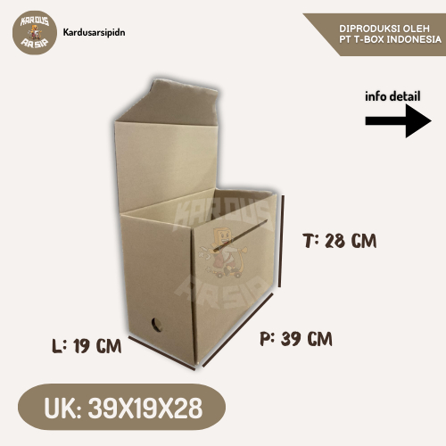 

Kardus Arsip / Dus packing (UK 39x19x28 cm) Box File / Kotak dokumen