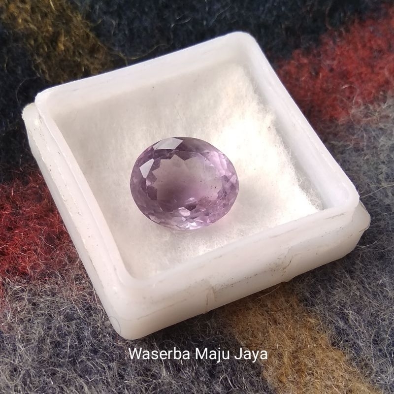 Natural Kecubung Ungu / Kecubung Amethyst Oval Cutting