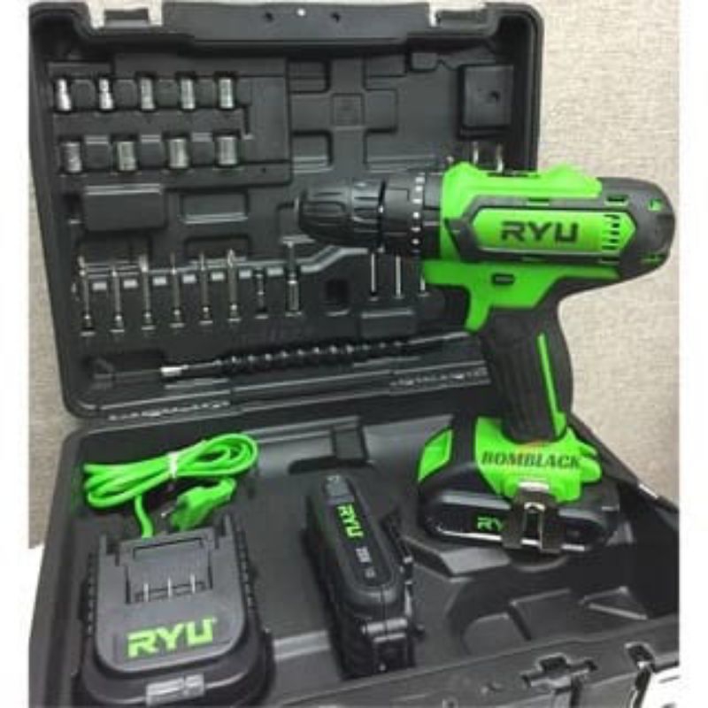 RYU Bor Cordless Drill 20V RCI20V / Bor Charger Ryu Besi, Kayu dan Beton