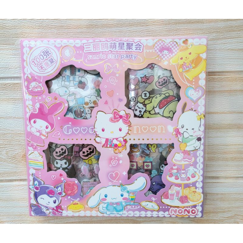 

Sticker isi 100 Lembar Cinnamoroll Pompompurin Kuromi Melody LTS Pochacco
