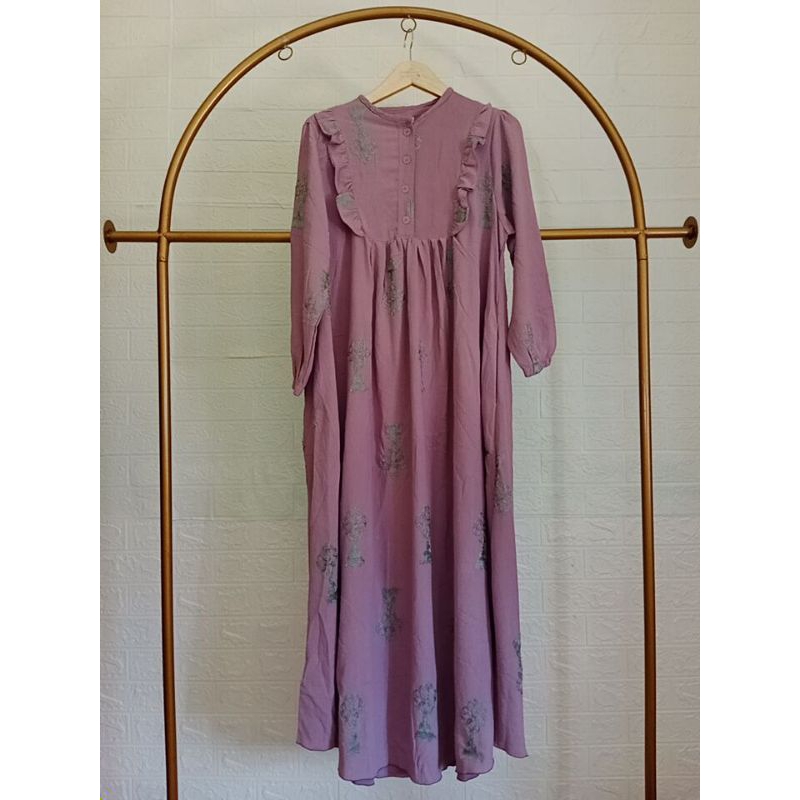 GAMIS BORDIR || BY MOZZ || CRINKLE || PREMIUM || NEW ||