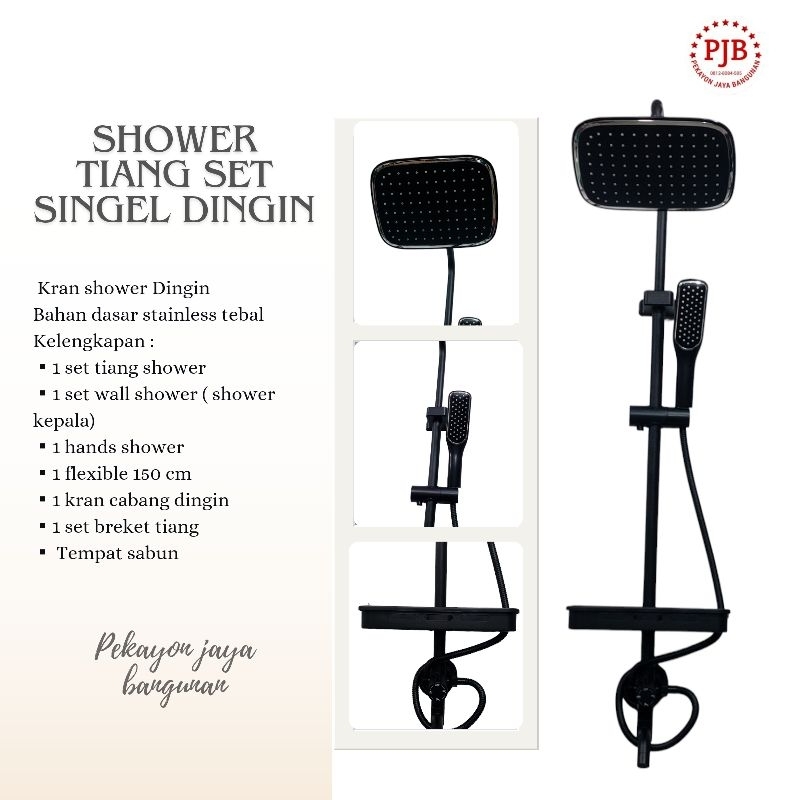Shower tiang set singel dingin/ Shower dingin/ shower tiang set/ shower tiang/ shower