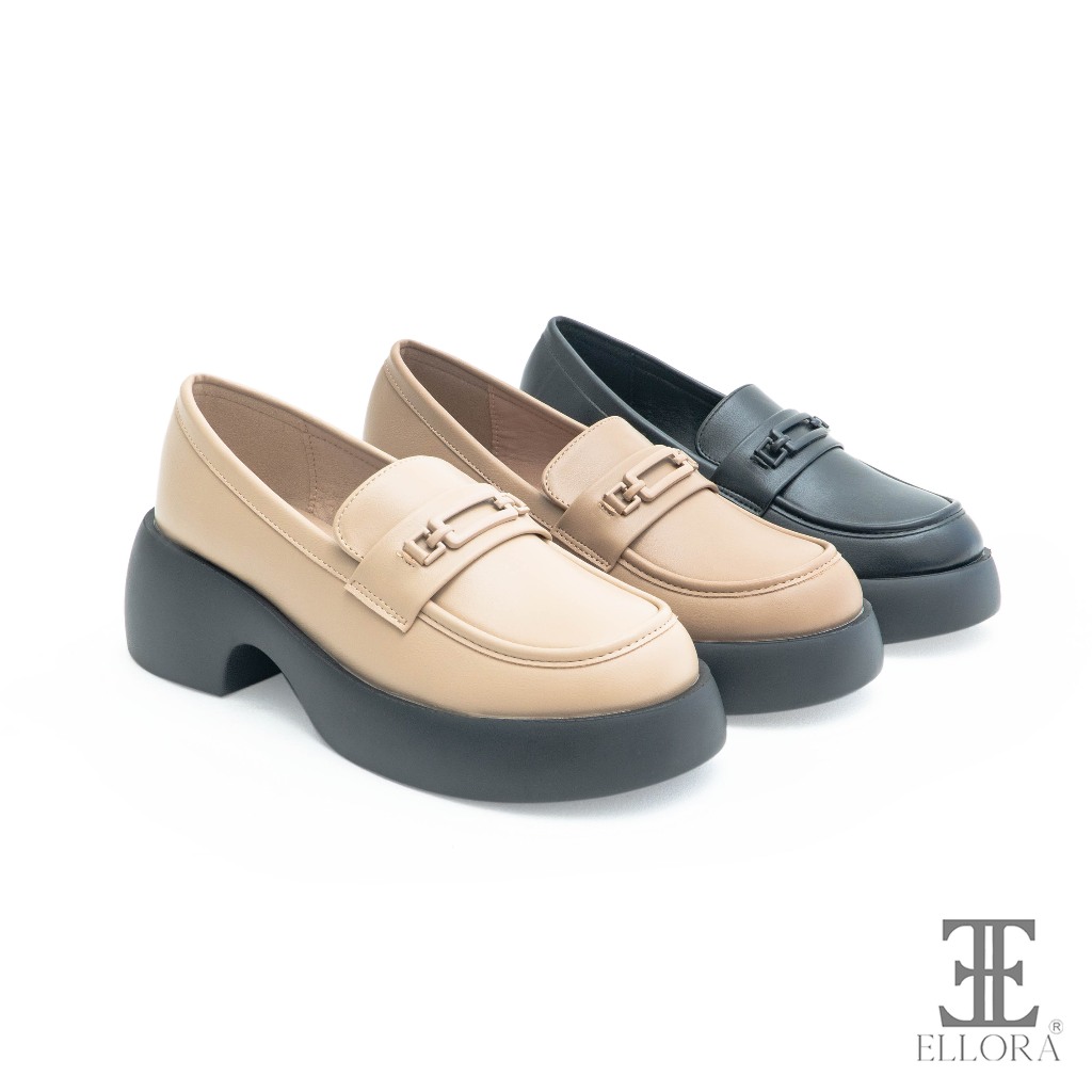 ELLORA EZ-4466 Sepatu Kerja Wanita Pantofel Import 6cm