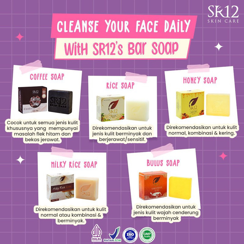 SABUN SR12 / SABUN WAJAH SR12 / SABUN KULIT SR12