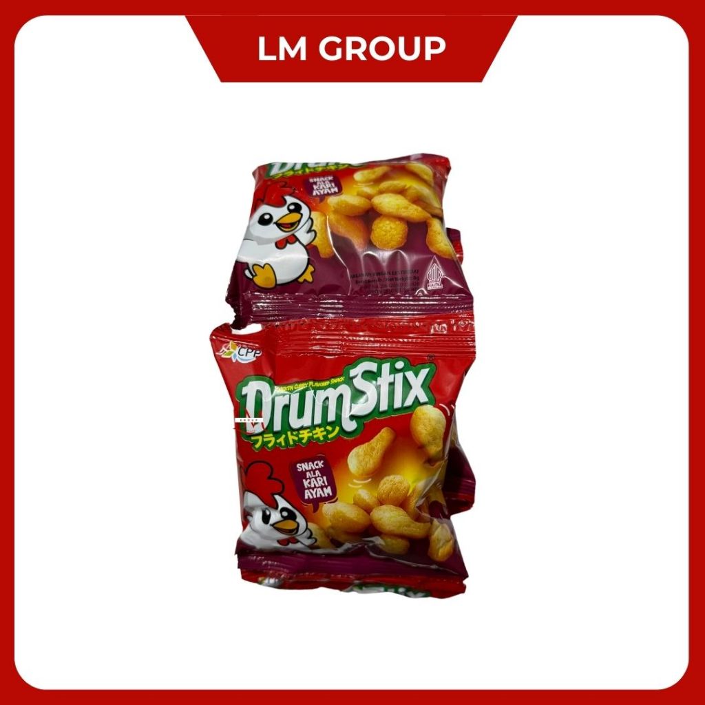 

Drumstik Rasa Kari Makanan Ringan Ecer 500 1 Renceng isi 10 pcs @8gr