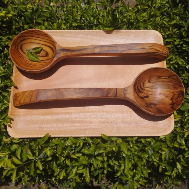 IRUS SAYUR/SENDOK SAYUR 36CM KAYU JATI