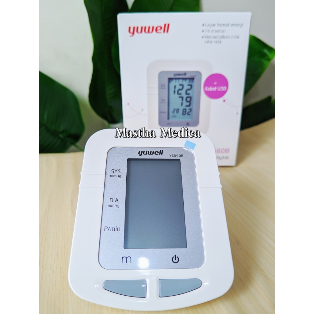 Tensi Tensimeter Tensi Digital Yuwell Pengukur Tekanan Darah + Adaptor Yuwell YE 660B