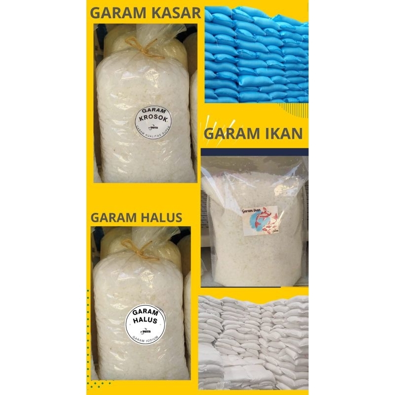 GARAM KROSOK - GARAM HALUS - GARAM KASAR - GARAM DAPUR - GARAM IKAN