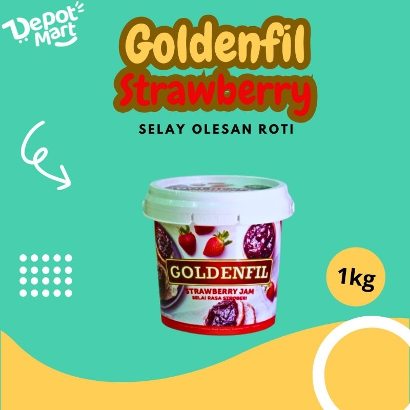 

DepotMart - Goldenfil Strawberry jam 1KG / Selai Goldenfill Rasa Strawbery Golden Fil Stroberi