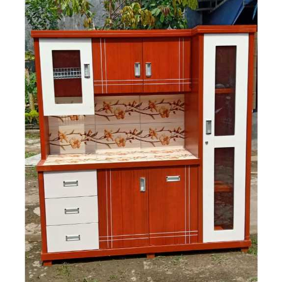 Rak Sayur / Lemari Piring 4 Pintu Minimalis