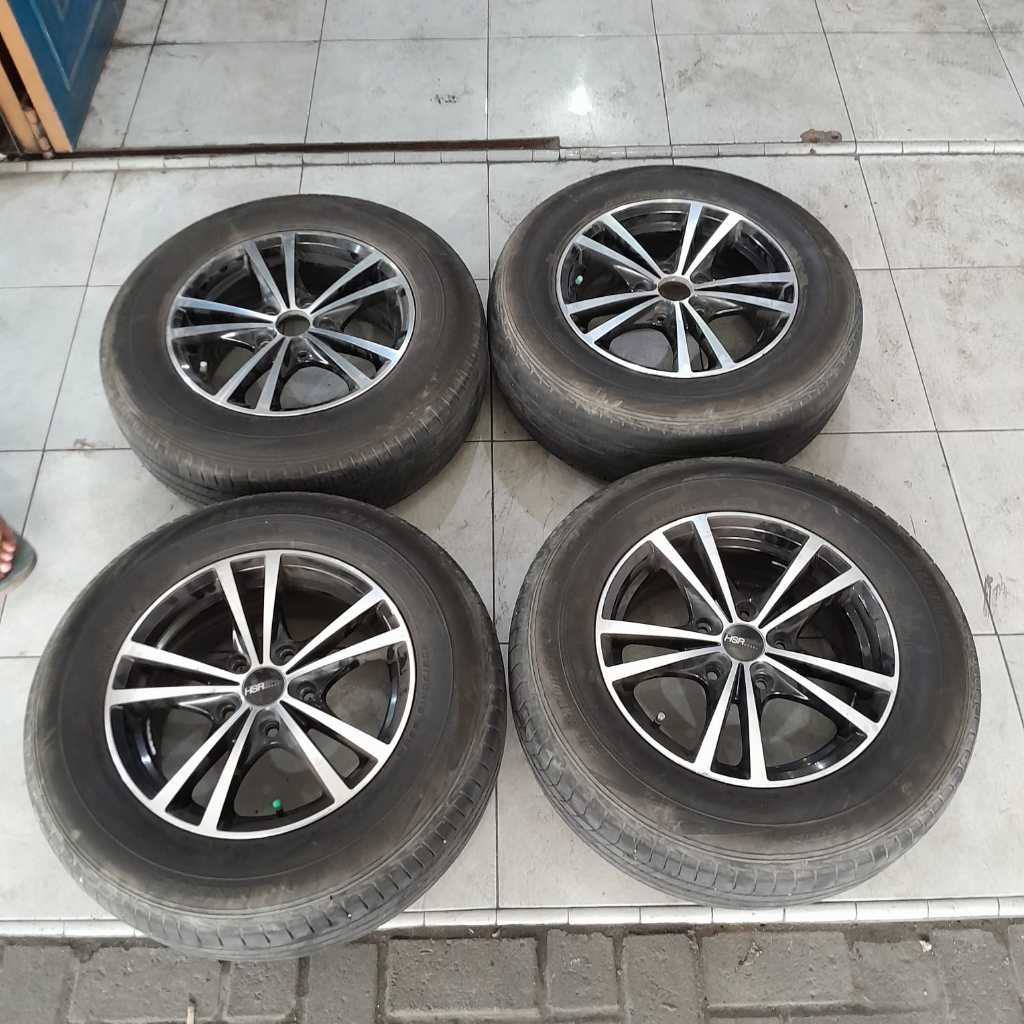 Velg Racing Hsr Stone Ring 15 Komplit Ban Dunlop 205 70 R15 Mobil Innova Rush Terios Crv Xover Xtrai