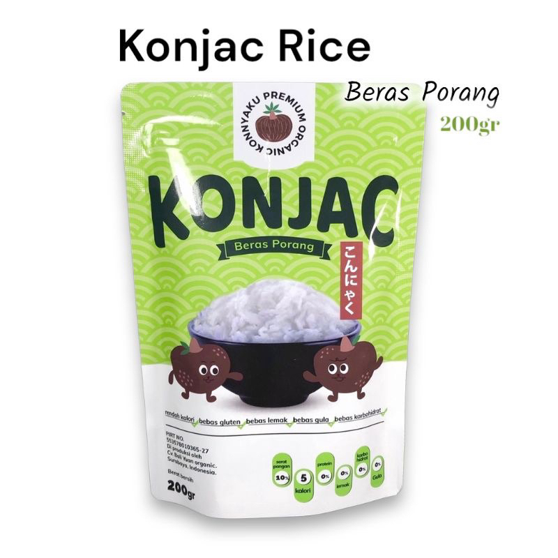 

Indo Nasi | KONJAC Rice 200gr - Beras PORANG Instan | Shirataki Diet