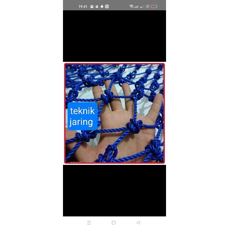 jaring pengaman lapangan 4mili jaring futsal jaring lapangan volly